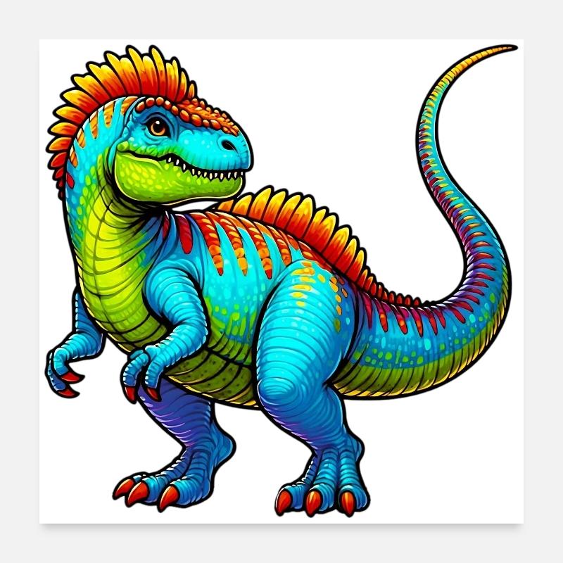 Dinosaure Poster 60 x 60 cm