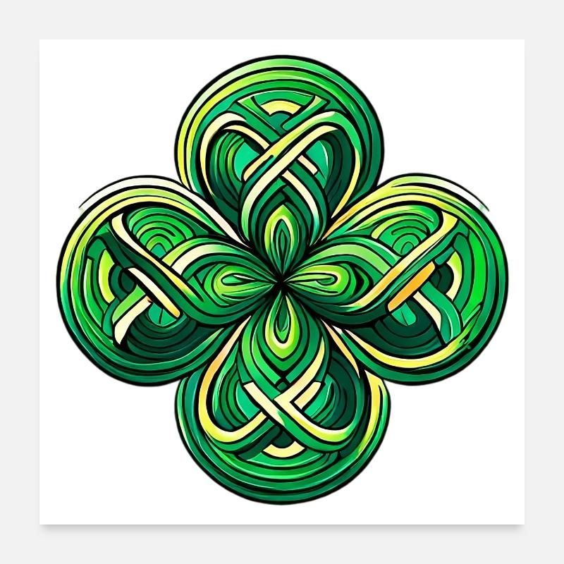 Four-leaf clover Poster 24" x 24" (60x60 cm)