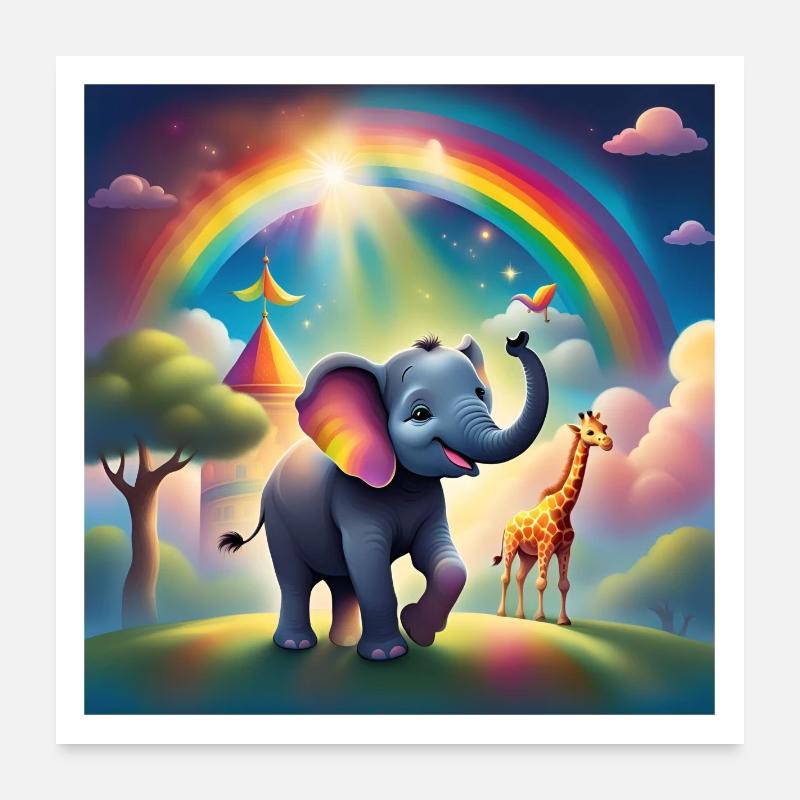 chambre d'enfant, bébé nourrisson Poster 60 x 60 cm