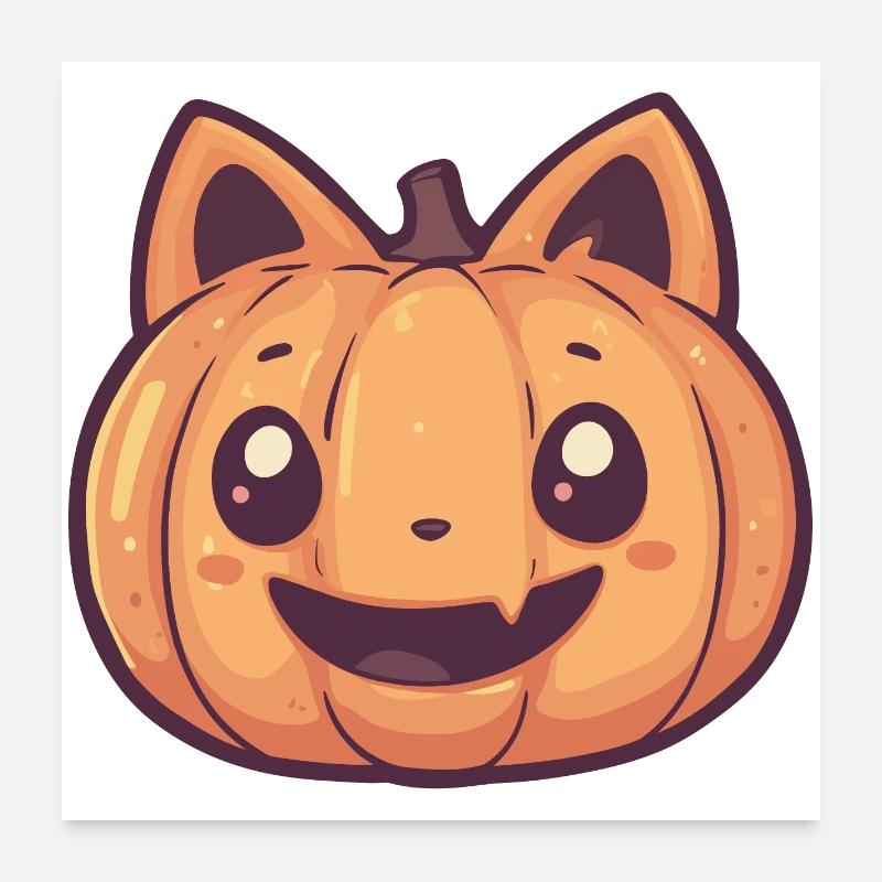 Cute pumpkin Poster 24" x 24" (60x60 cm)