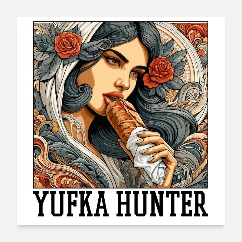 Yufka Hunter Kebab Gift Poster 24" x 24" (60x60 cm)