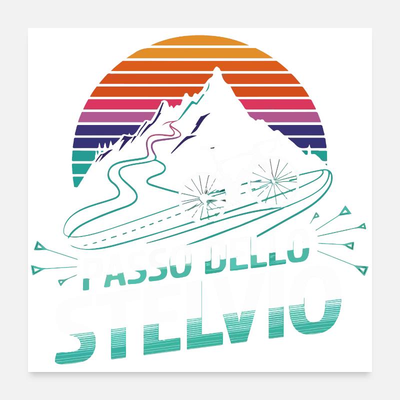 Stelvio Pass, Italy Poster 24" x 24" (60x60 cm)