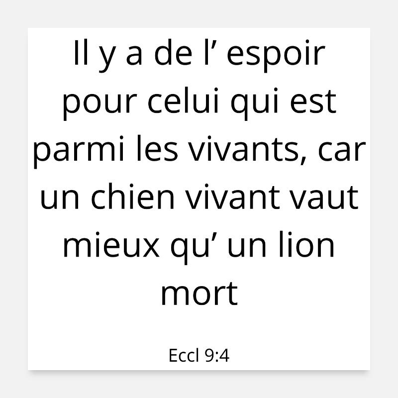 Ecrit divin  Poster 60 x 60 cm