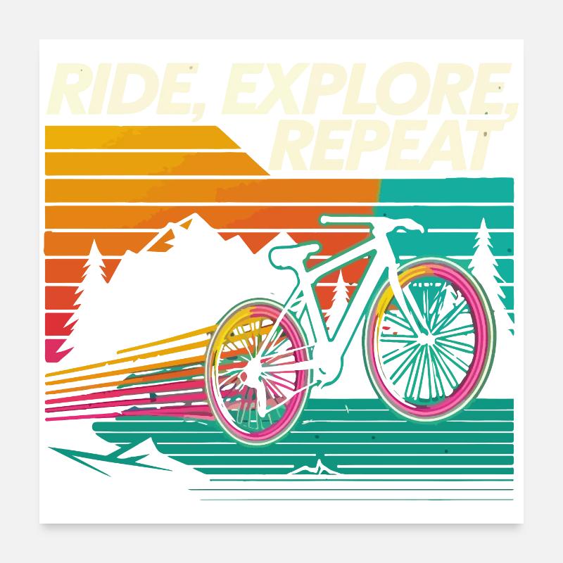 Balade Explorer Répéter l’aventure Poster 60 x 60 cm