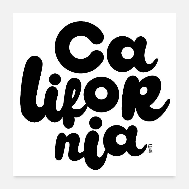 California Poster 60 x 60 cm