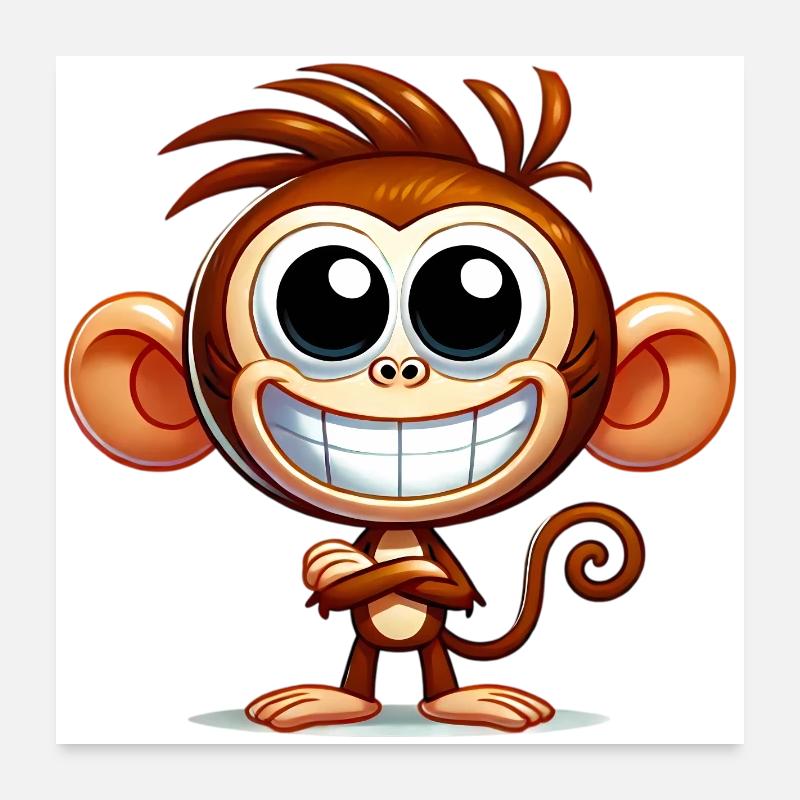 Monkey Poster 24" x 24" (60x60 cm)