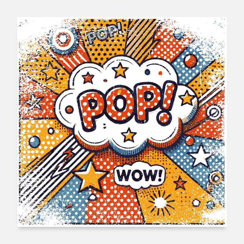 Pop Art | trendy  Poster 60x60 cm