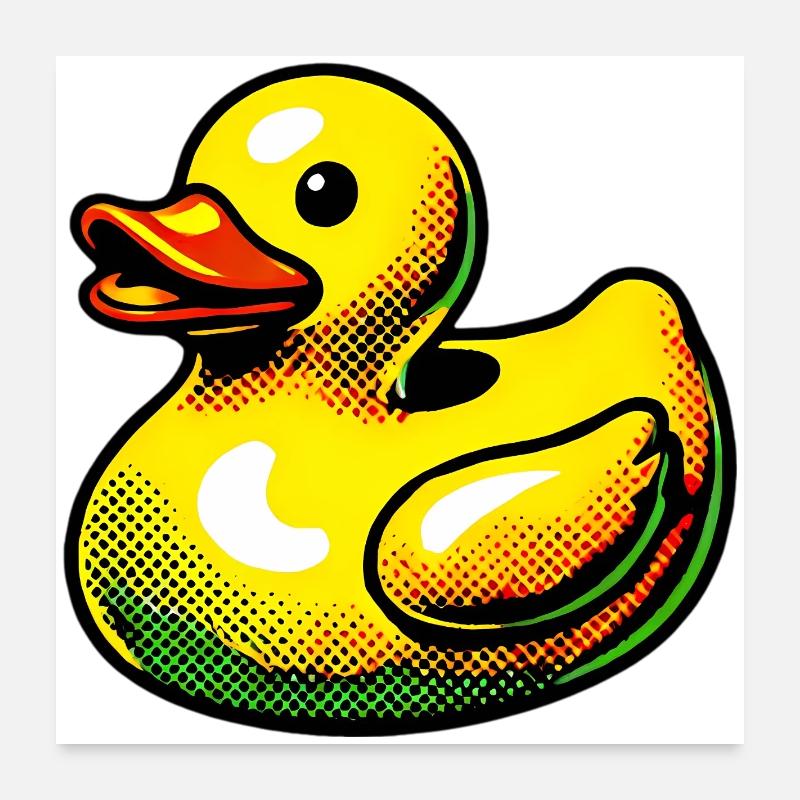 Caneton Canard Canard Canard Poster 60 x 60 cm
