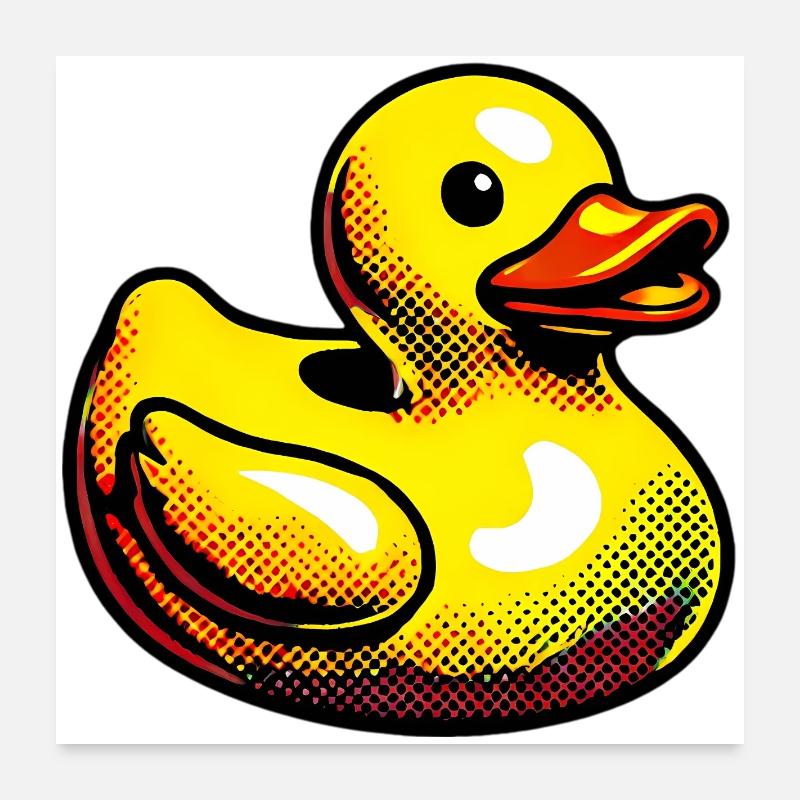 Caneton Canard Canard Canard Poster 60 x 60 cm