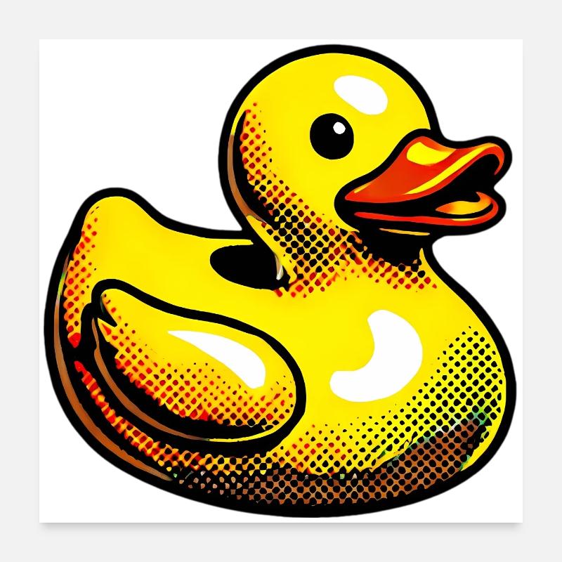 Caneton Canard Canard Canard Poster 60 x 60 cm