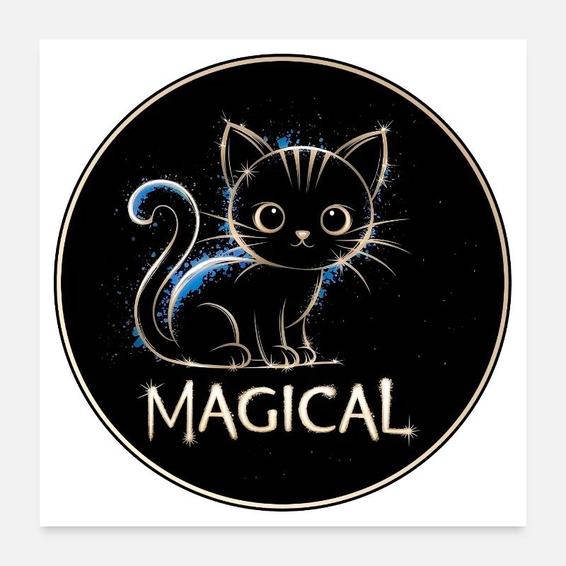 Magic Cat Poster 24" x 24" (60x60 cm)