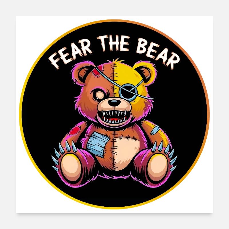 Craignez l’ours Poster 60 x 60 cm