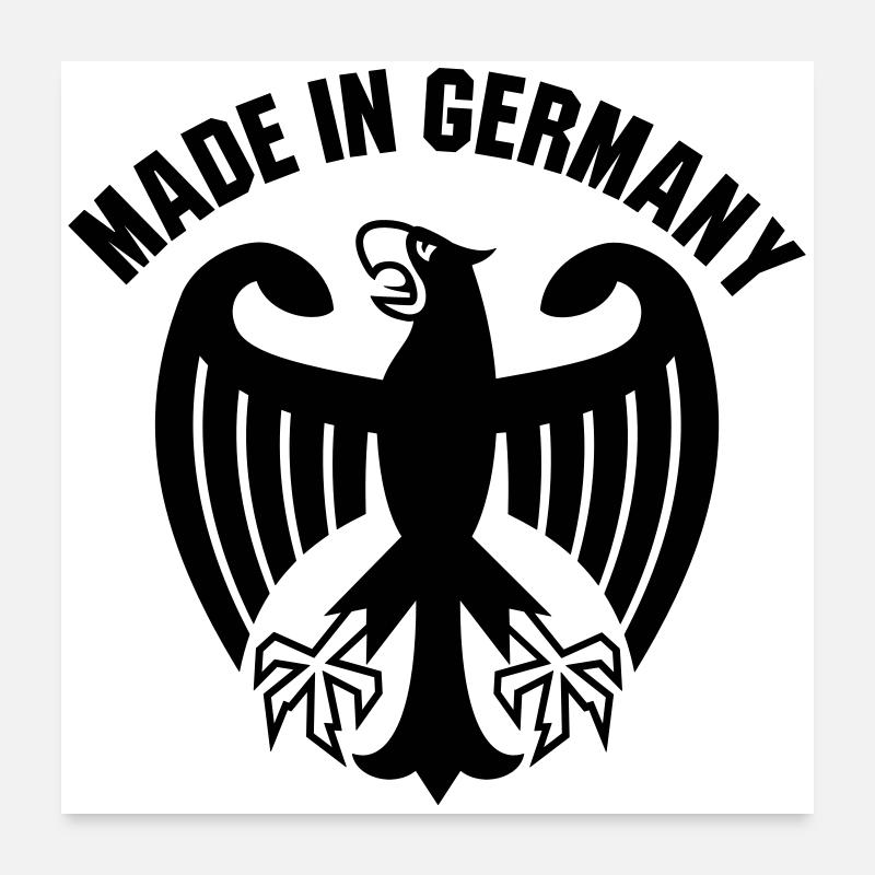 Made in Germany Poster 24" x 24" (60x60 cm)