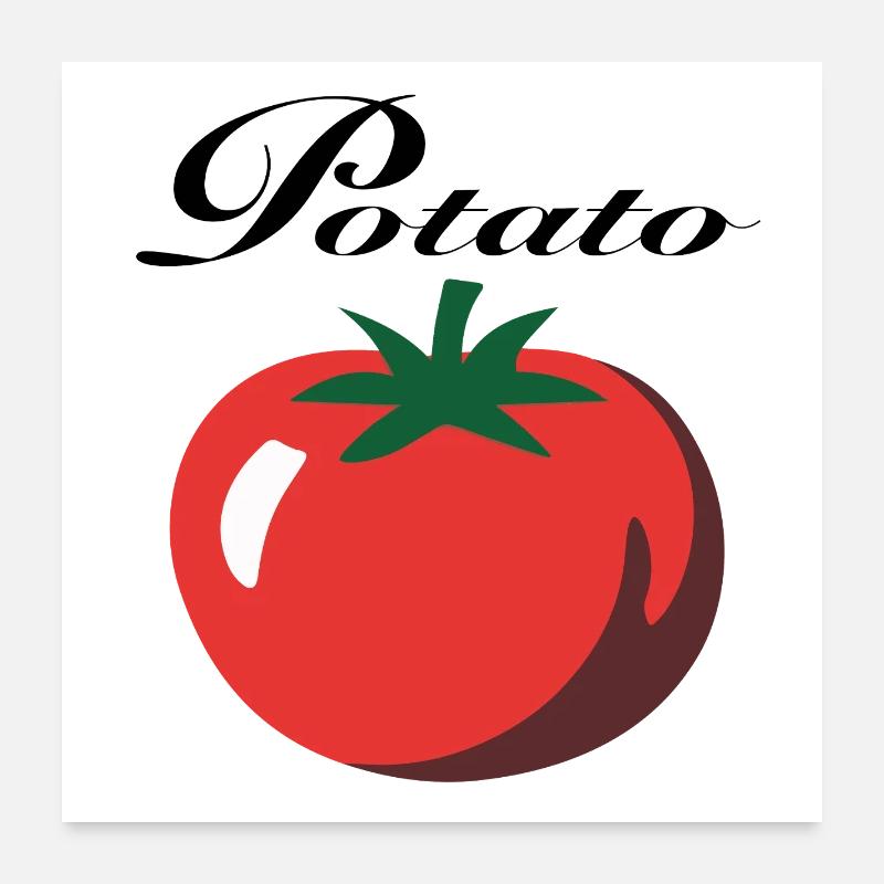 Potato Poster 60x60 cm