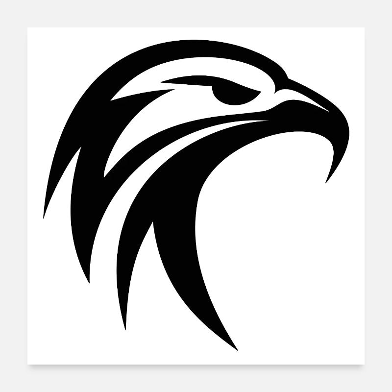 Aigle tribal Poster 60 x 60 cm