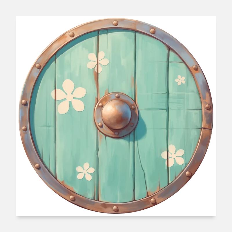 Bouclier Viking Poster 60 x 60 cm