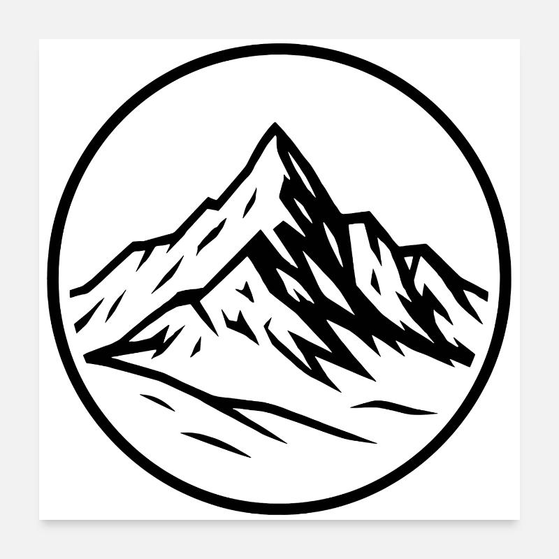 Grossglockner Poster 60x60 cm