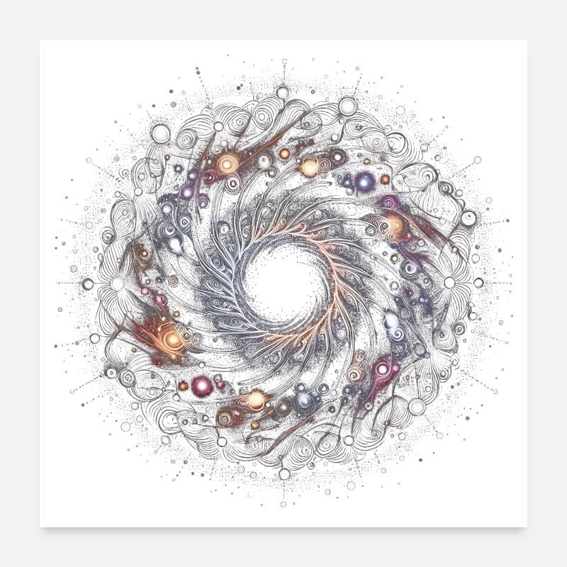 Mandala du Vide Poster 60 x 60 cm