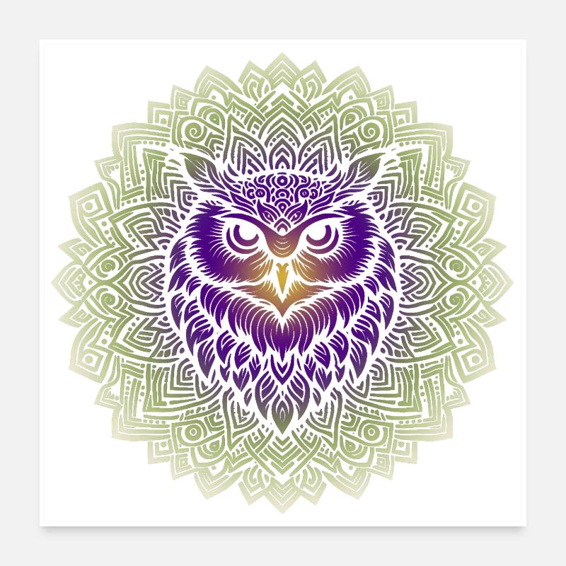 Ancient Wisdom Mandala Poster 24" x 24" (60x60 cm)