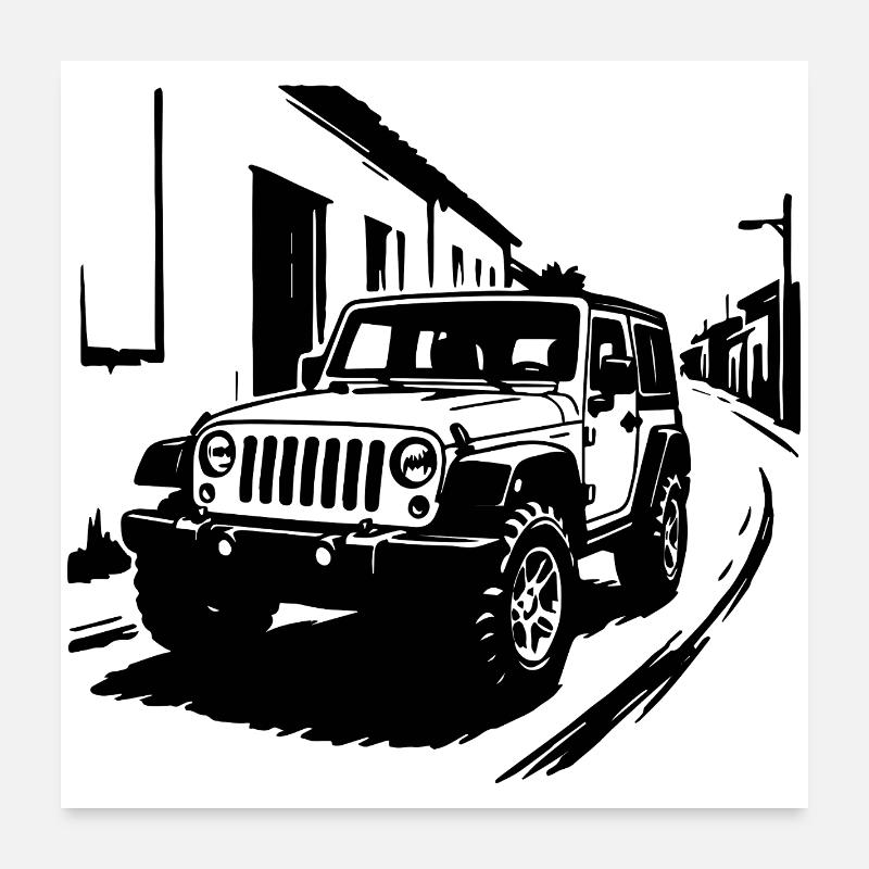 Offroad Beast Classique Poster 60 x 60 cm