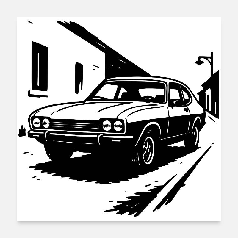 Coupé machine culte Poster 60 x 60 cm