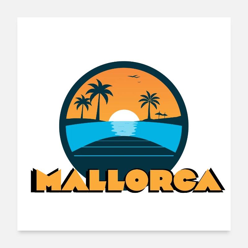 Mallorca Sunset Poster 24" x 24" (60x60 cm)