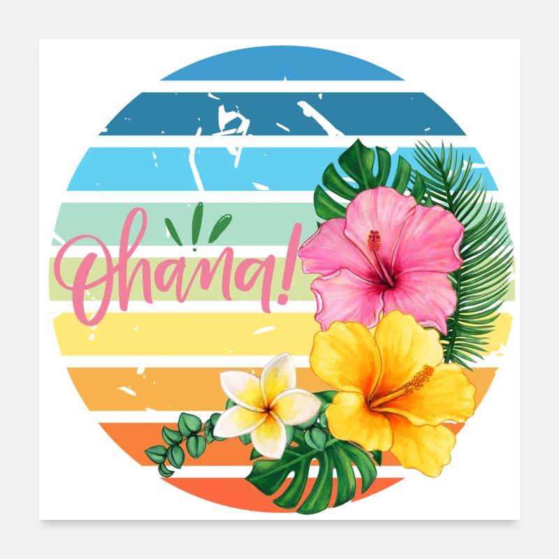 Ohana Poster 60x60 cm