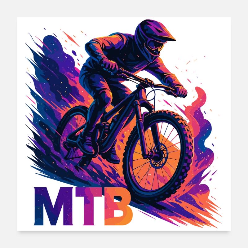 VTT VTT VTT Cadeau VTT Poster 60 x 60 cm