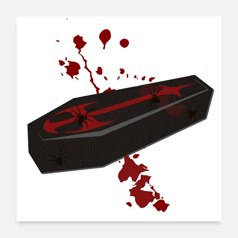 Särge, blutflecken Poster 60x60 cm