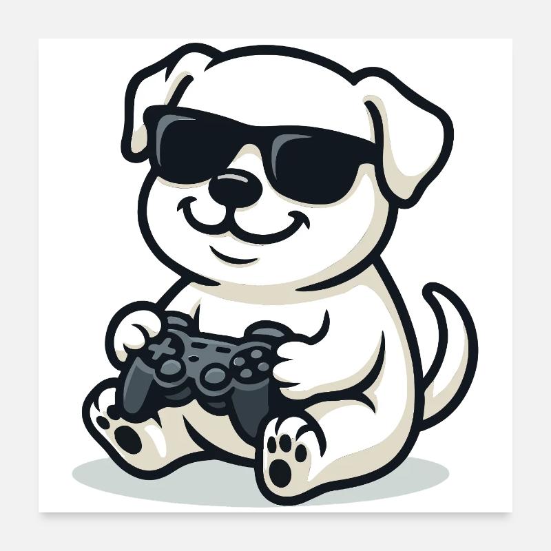 Controller Pup Poster 60x60 cm