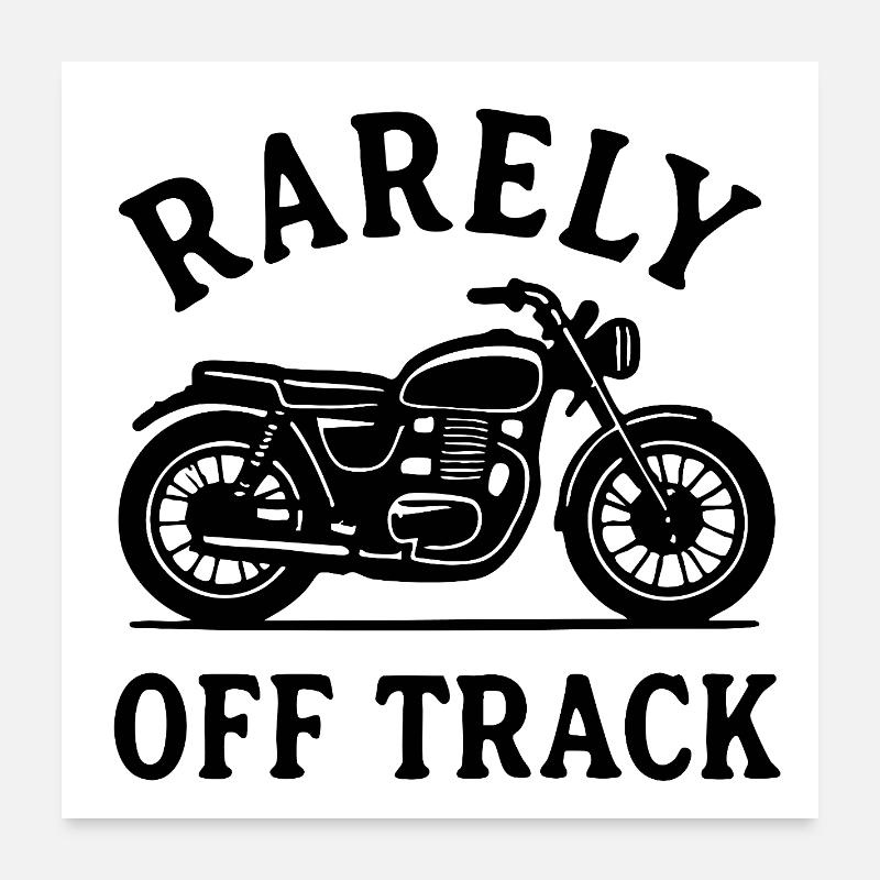 rarely off track motorcycle Poster 24" x 24" (60x60 cm)