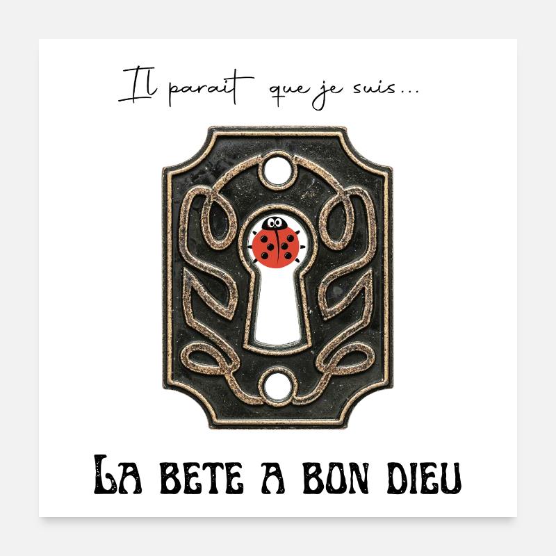 Lucky Ladybug Poster 24" x 24" (60x60 cm)