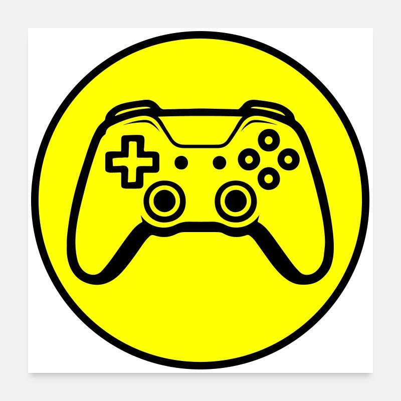 Controller Joypad Icon Poster 24" x 24" (60x60 cm)