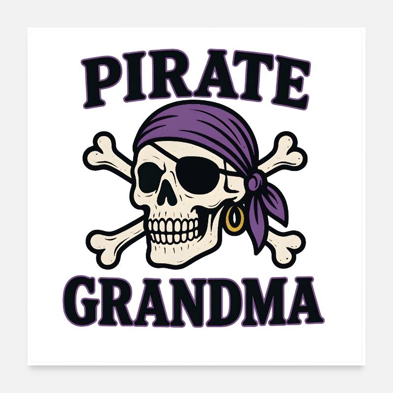 Mamie Pirate Poster 60 x 60 cm