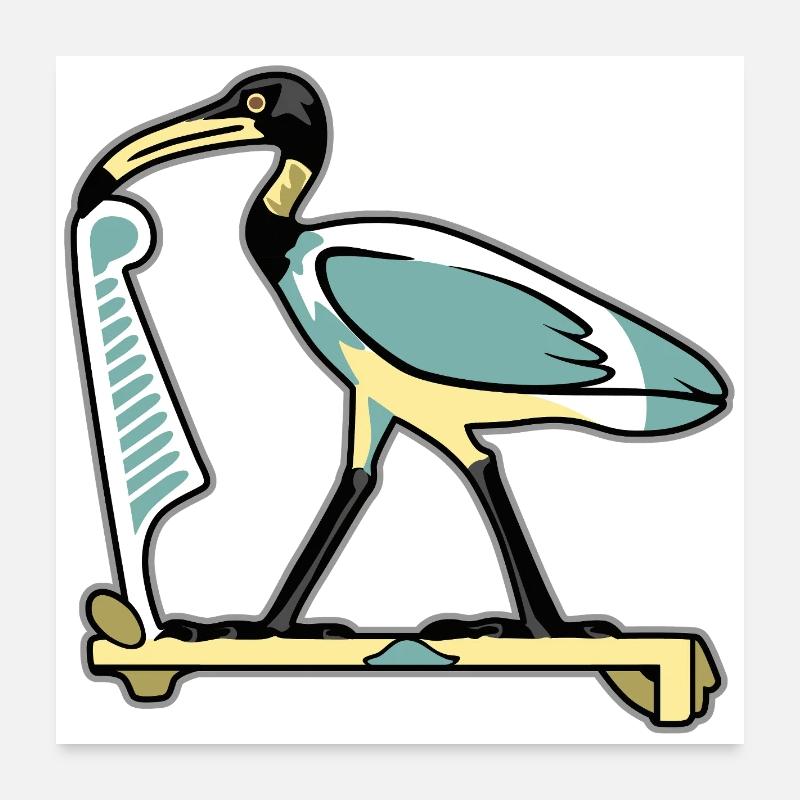 THOTH, ägyptisches Symbol Poster 60x60 cm