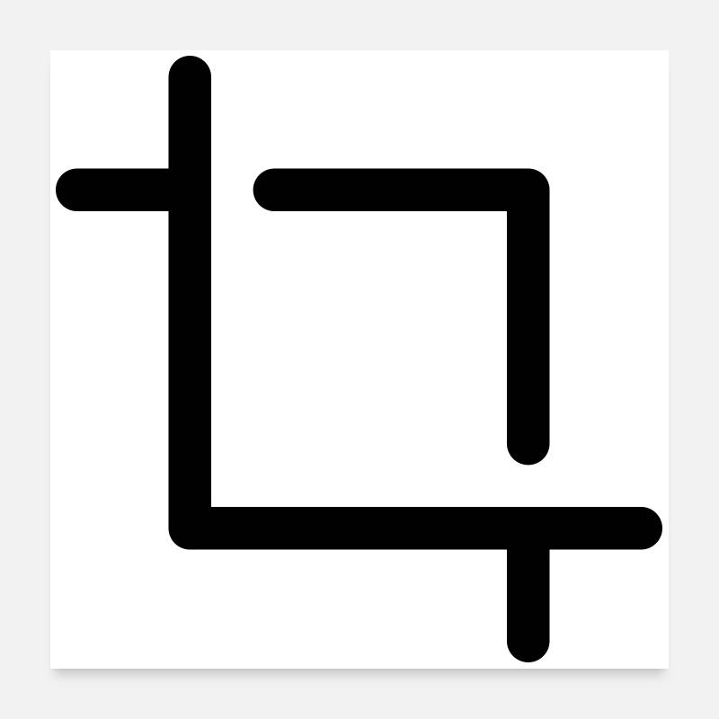 crop icon Poster 24" x 24" (60x60 cm)