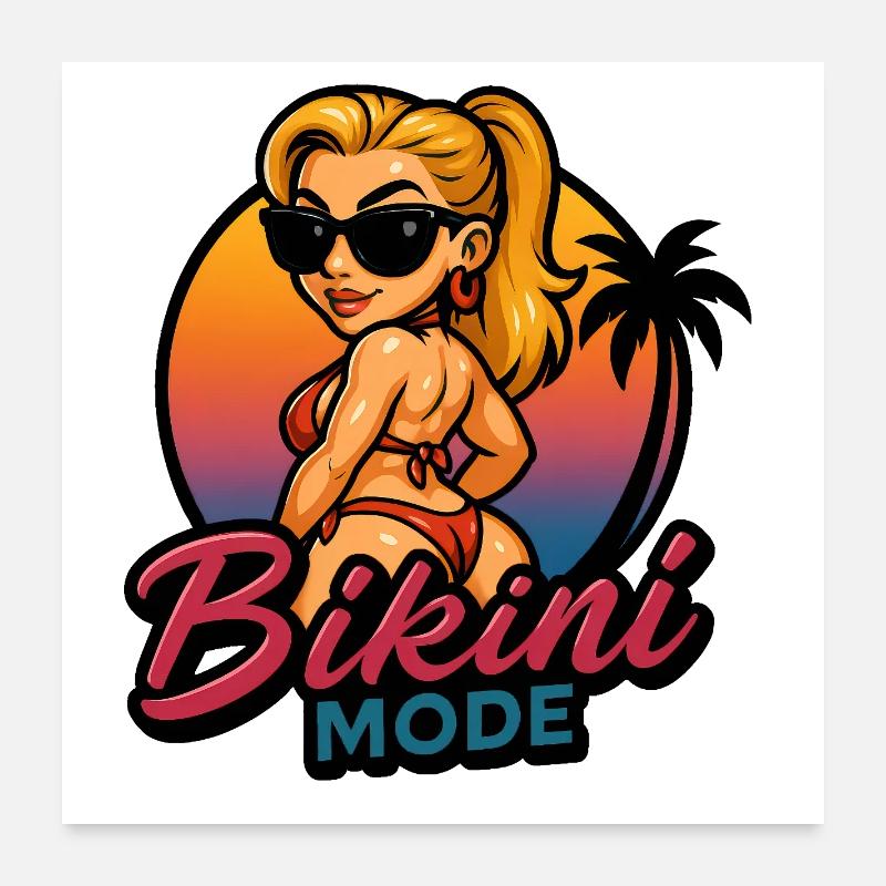Bikini Mode Poster 60 x 60 cm