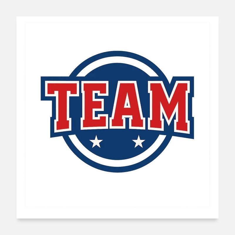 Conception du logo de l’équipe Poster 60 x 60 cm