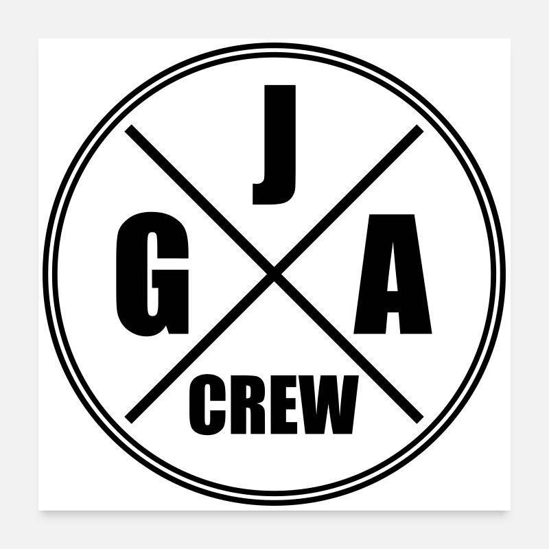 Bachelor Crew Enterrement de vie de garçon Poster 60 x 60 cm