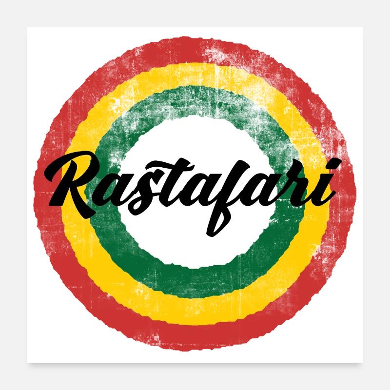 Conception de la roue chromatique rastafari Poster 60 x 60 cm