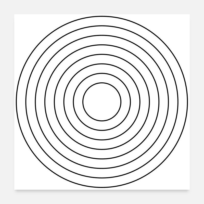 Abstraktes buntes geometrisches Musterdesign Poster 60x60 cm