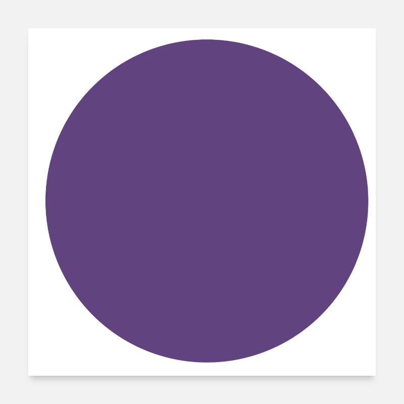 Jeu abstrait de couleur violet foncé Poster 60 x 60 cm