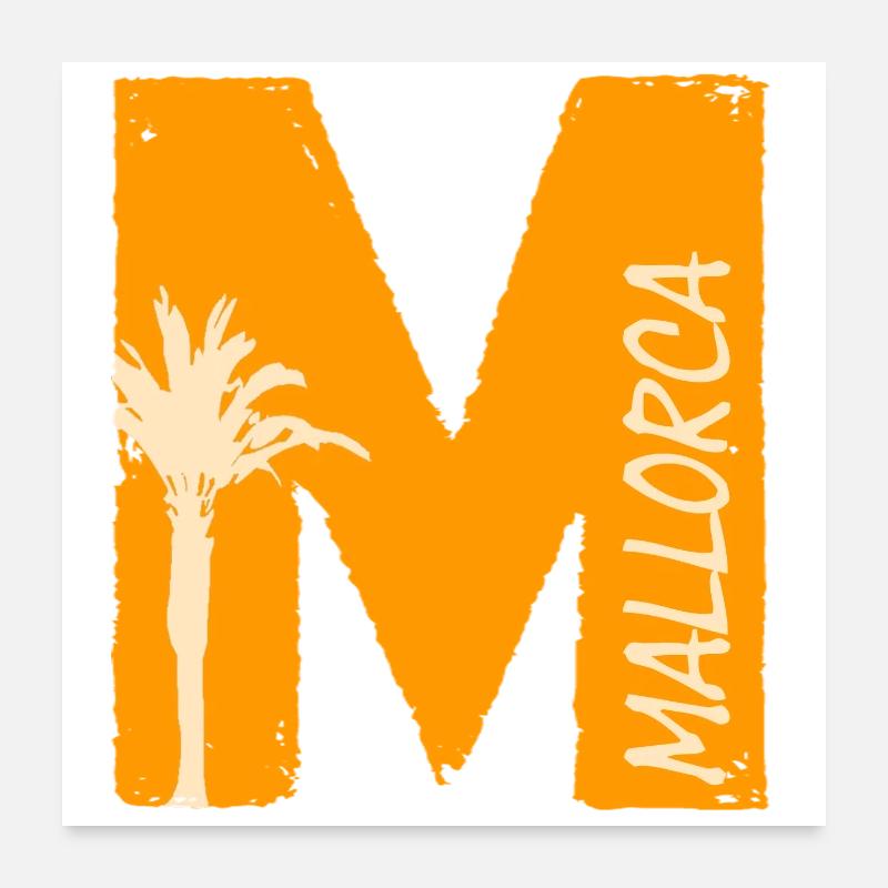 Mallorca Love Poster 60 x 60 cm