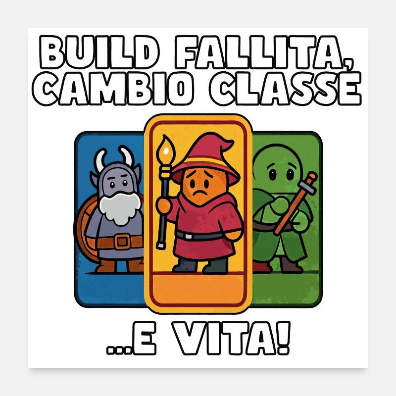 Survie multiclasse Poster 60 x 60 cm