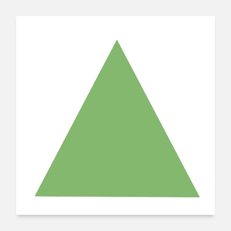Abstract triangle design in pastel colors Poster 24" x 24" (60x60 cm)