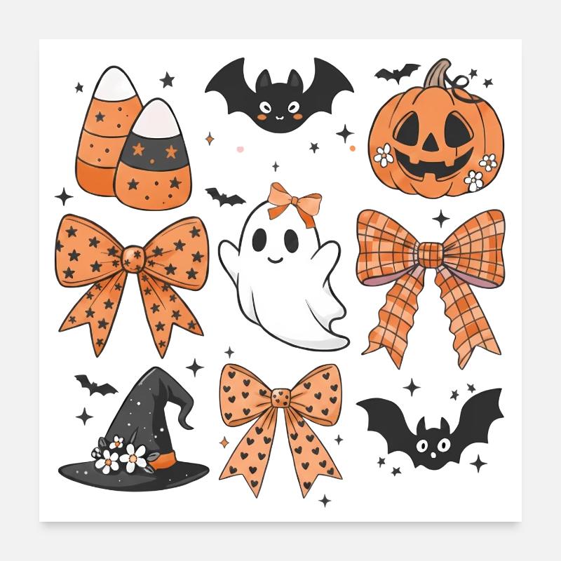 Effrayant d’Halloween Poster 60 x 60 cm