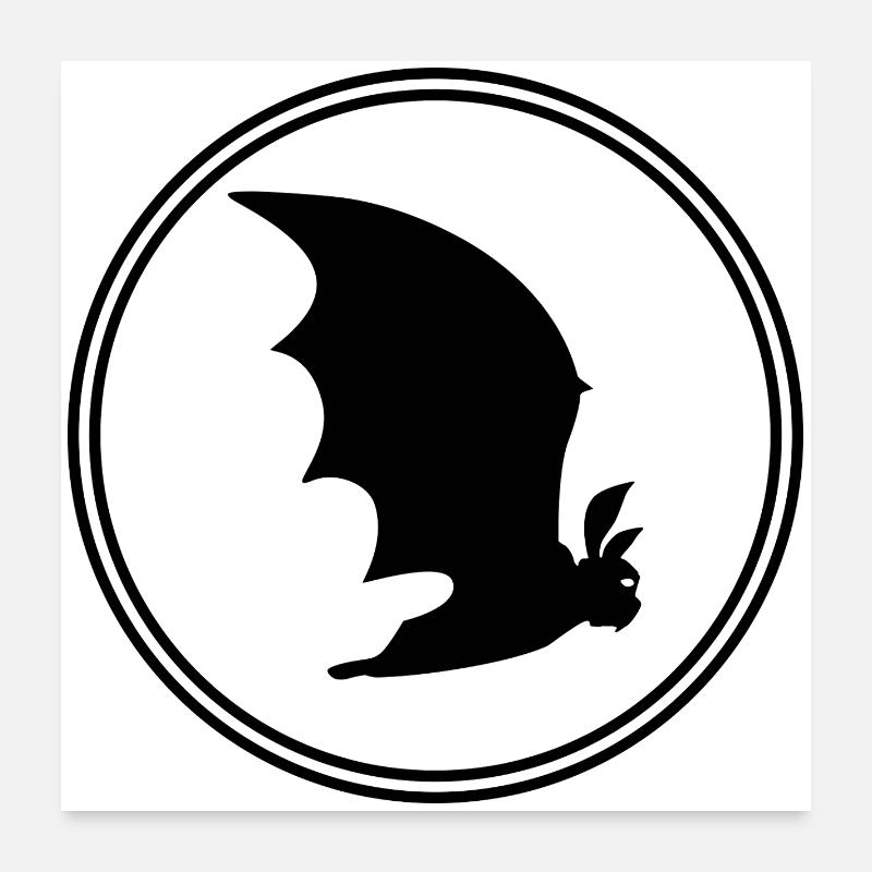 Bat Gothic: Night, Vampire & Freedom Poster 24" x 24" (60x60 cm)