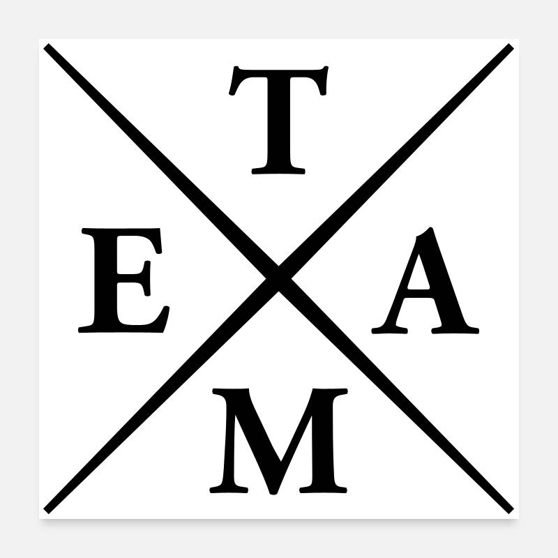 Équipe Poster 60 x 60 cm