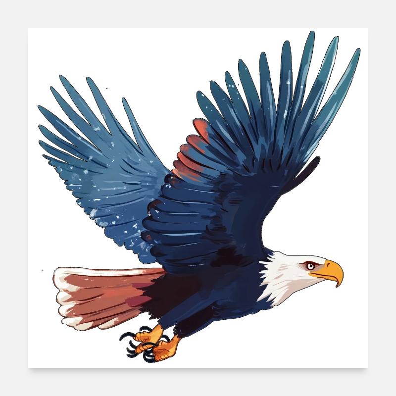 White-tailed eagle in flight Poster 24" x 24" (60x60 cm)