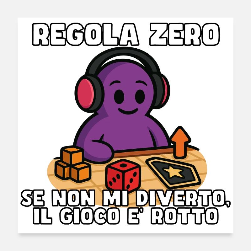 Règle zéro : S’amuser ou rompre Poster 60 x 60 cm